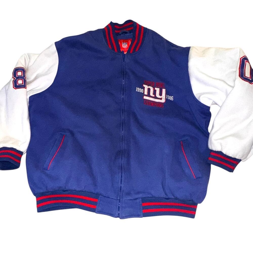 Vintage New York Giants Super Bowl Champions Varsity Jacket XXL NFL 90s